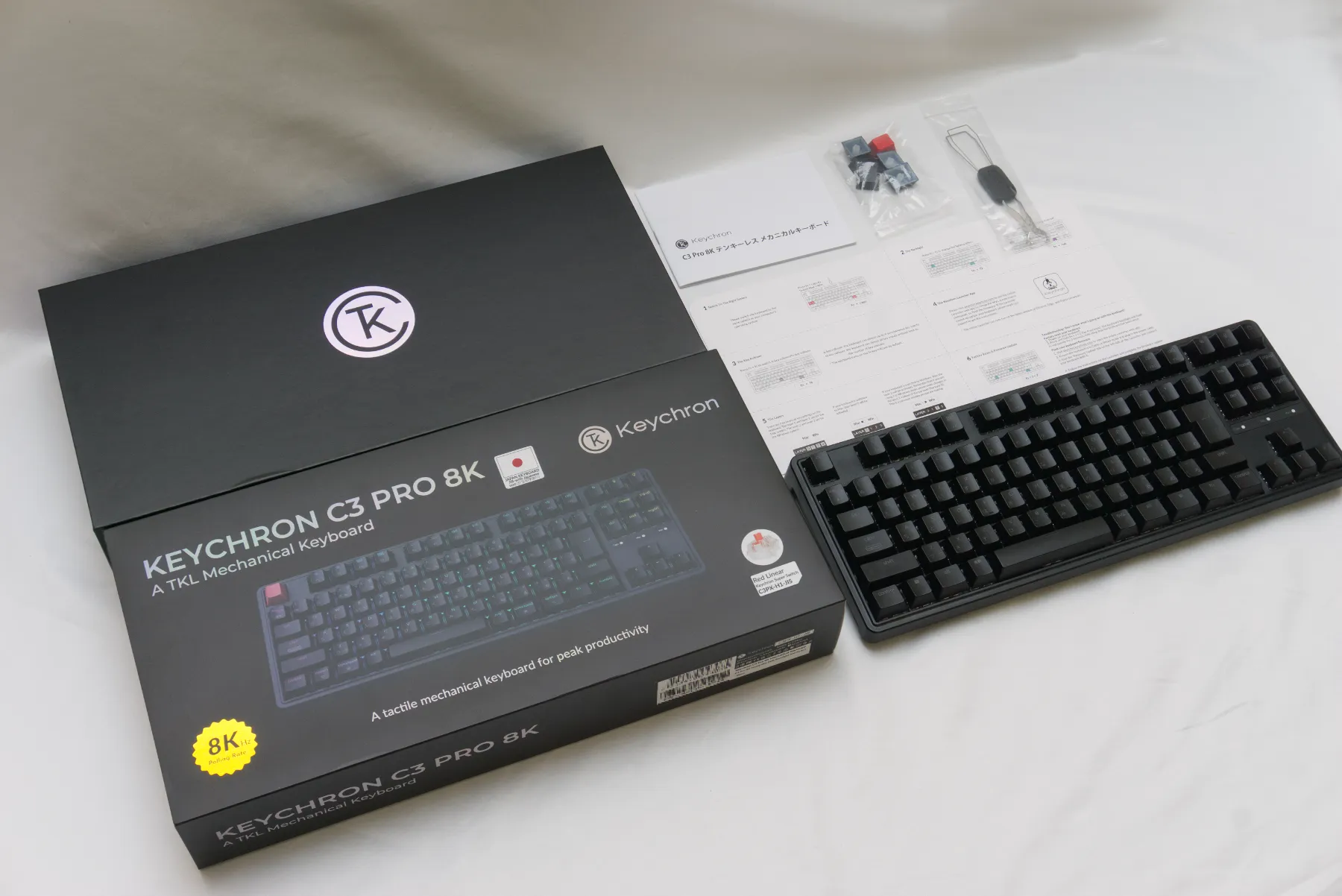 Keychron C3 Pro 8K RGB JIS 赤軸 レビュー。Keychorn エントリー